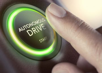autonomous vehicle start button