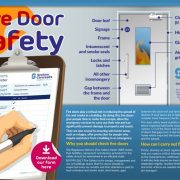 image of fire door safety infographic